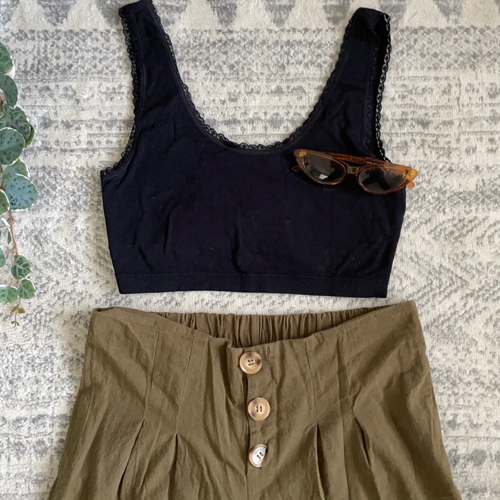 Black bralette/ crop top